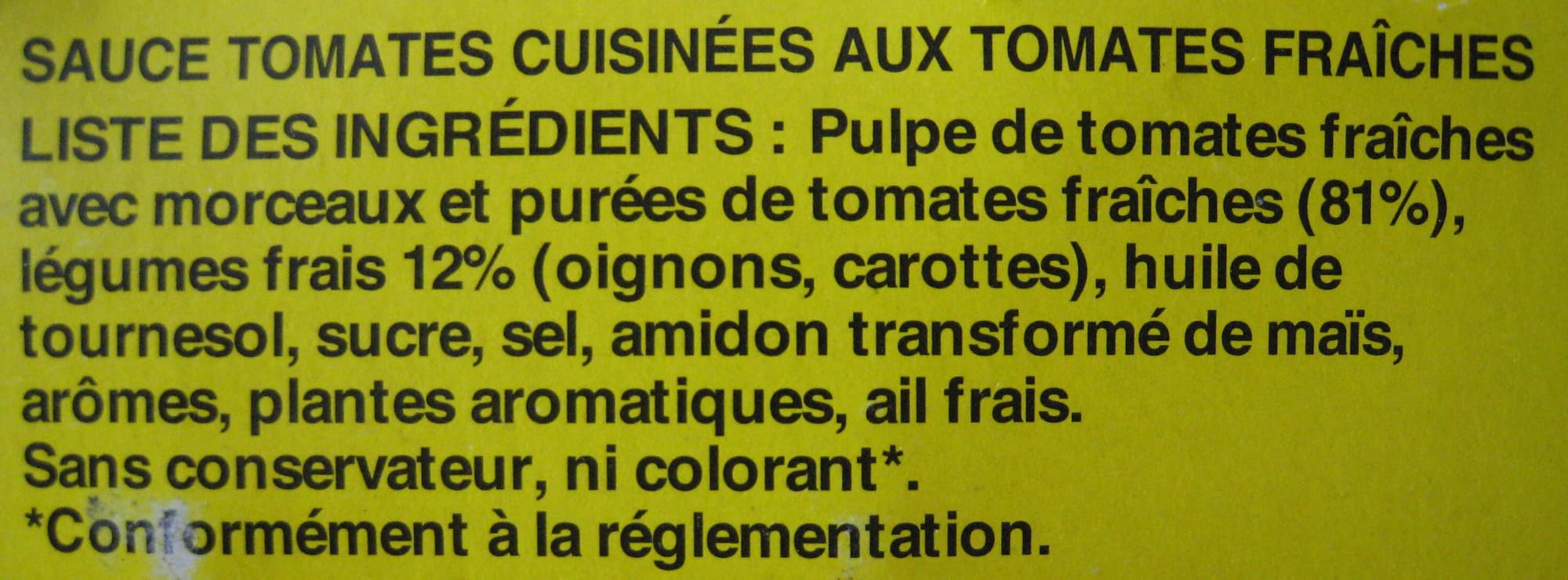 Panzani Sauce tomates cuisinées aux tomates fraîches (lot de 3 x 400 g) Panzani packshot