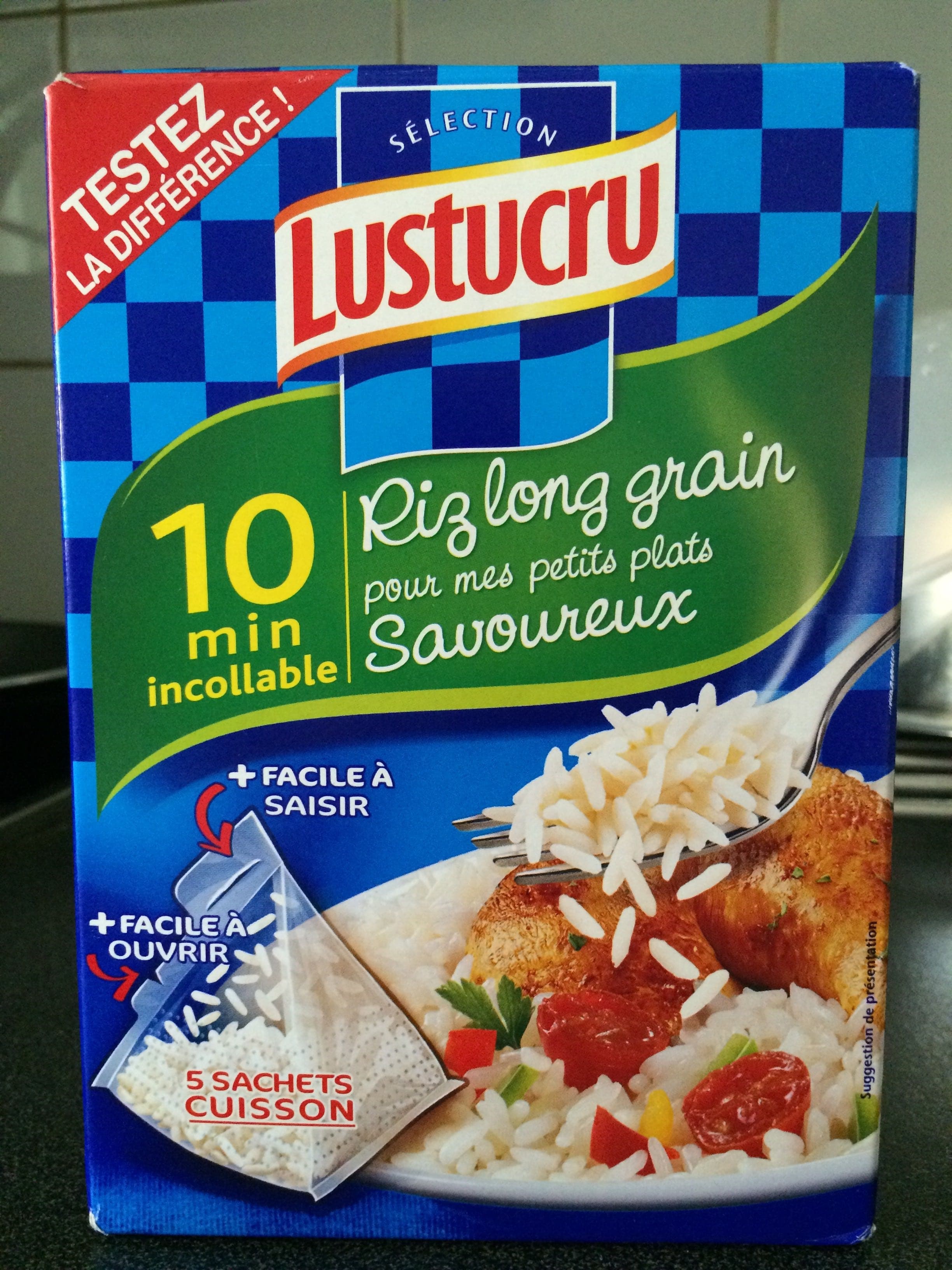 Lustucru Riz long grain packshot