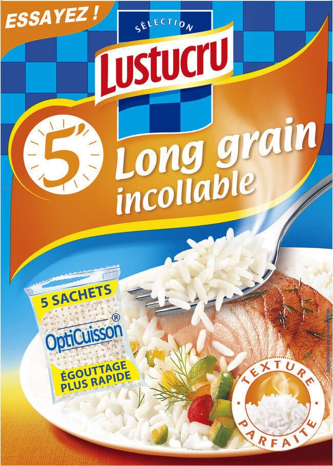 Lustucru Lustucru riz 5 min sachets 450g (5x90g) packshot