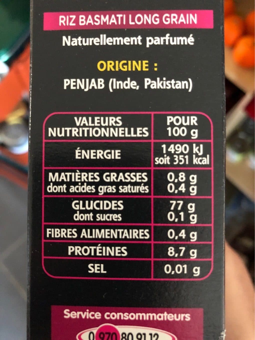 Taureau Ailé Riz Basmati packshot
