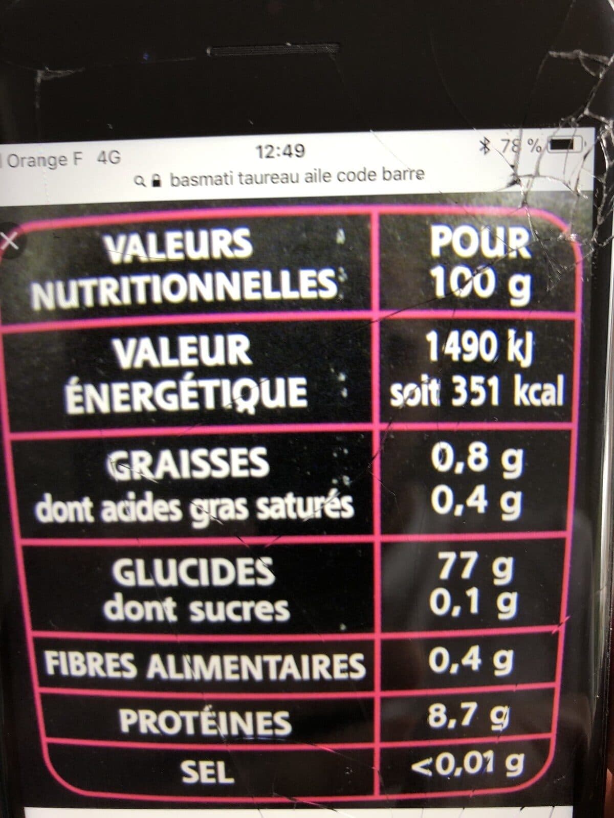 Taureau Ailé Le Basmati du Penjab packshot