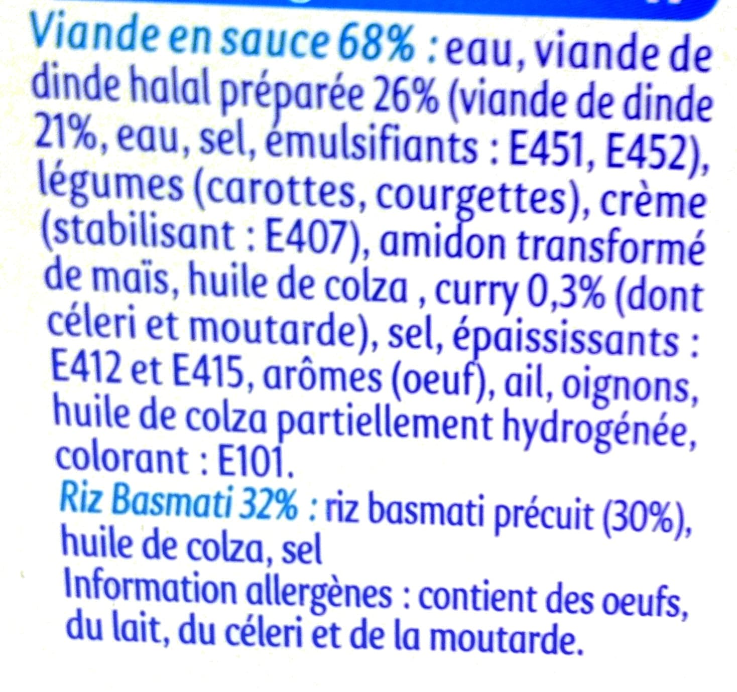 Ebro Foods Curry de Volaille riz basmati - Halal packshot