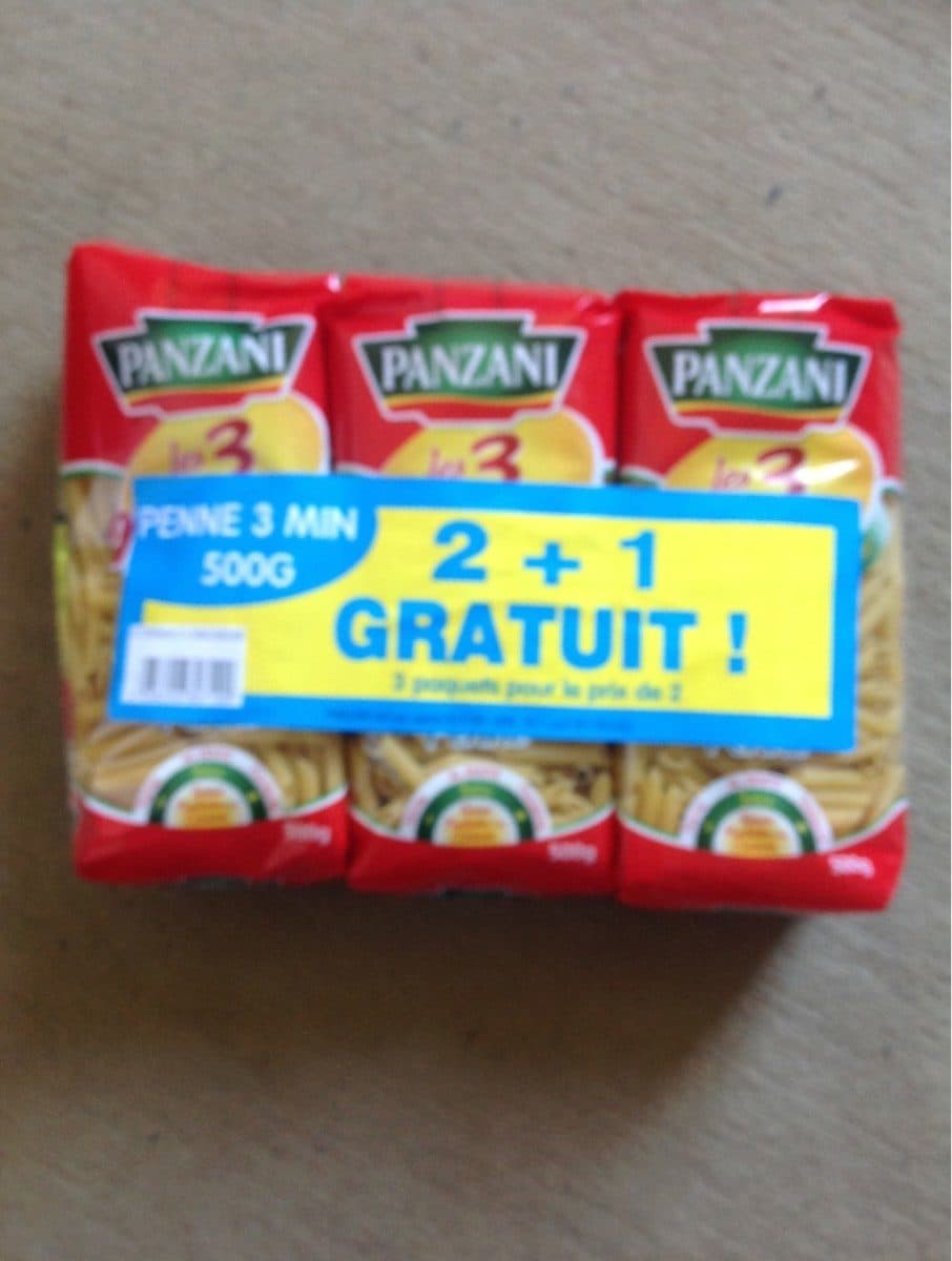 Panzani Penne Les 3 Minutes packshot