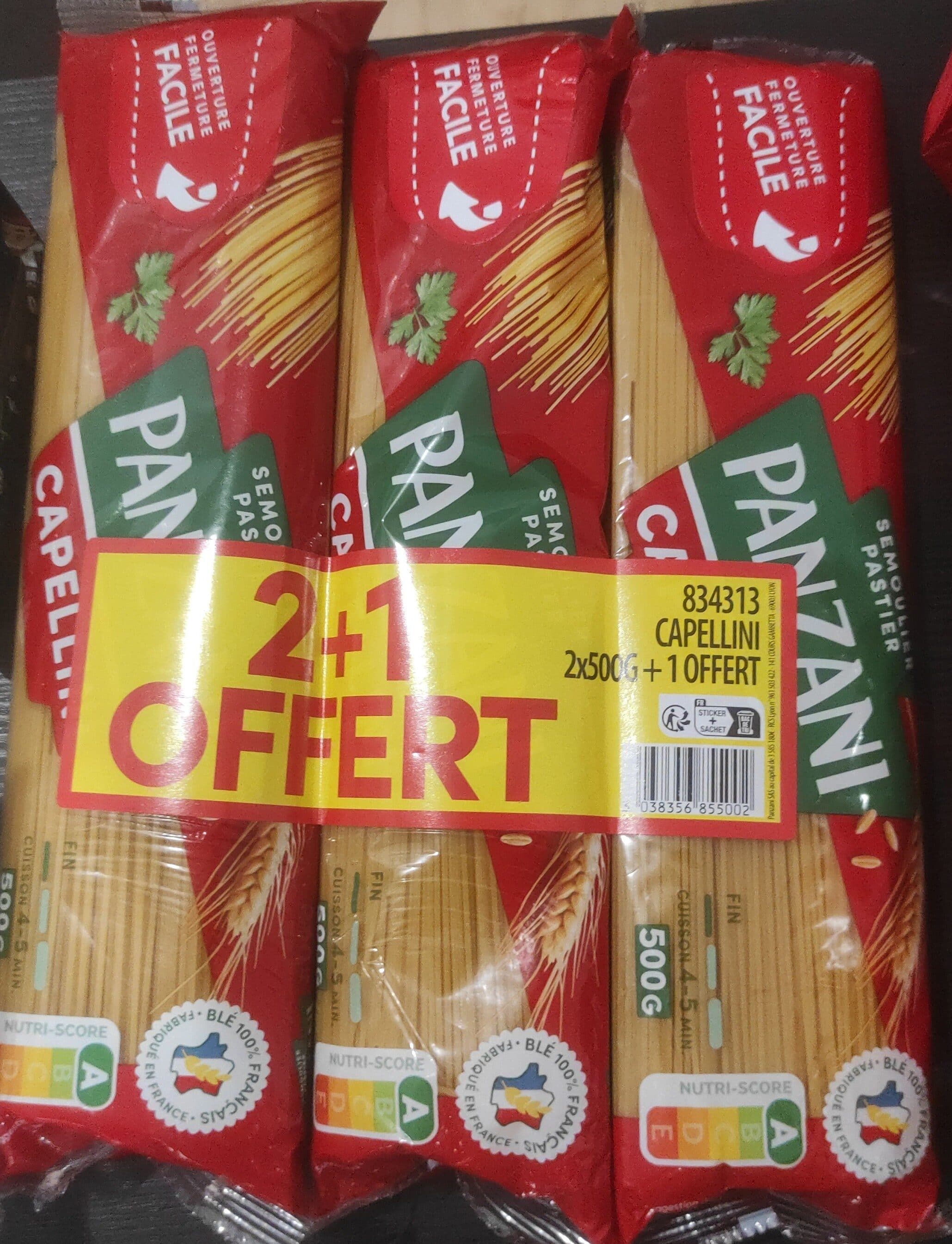 Panzani Capellini 500g packshot