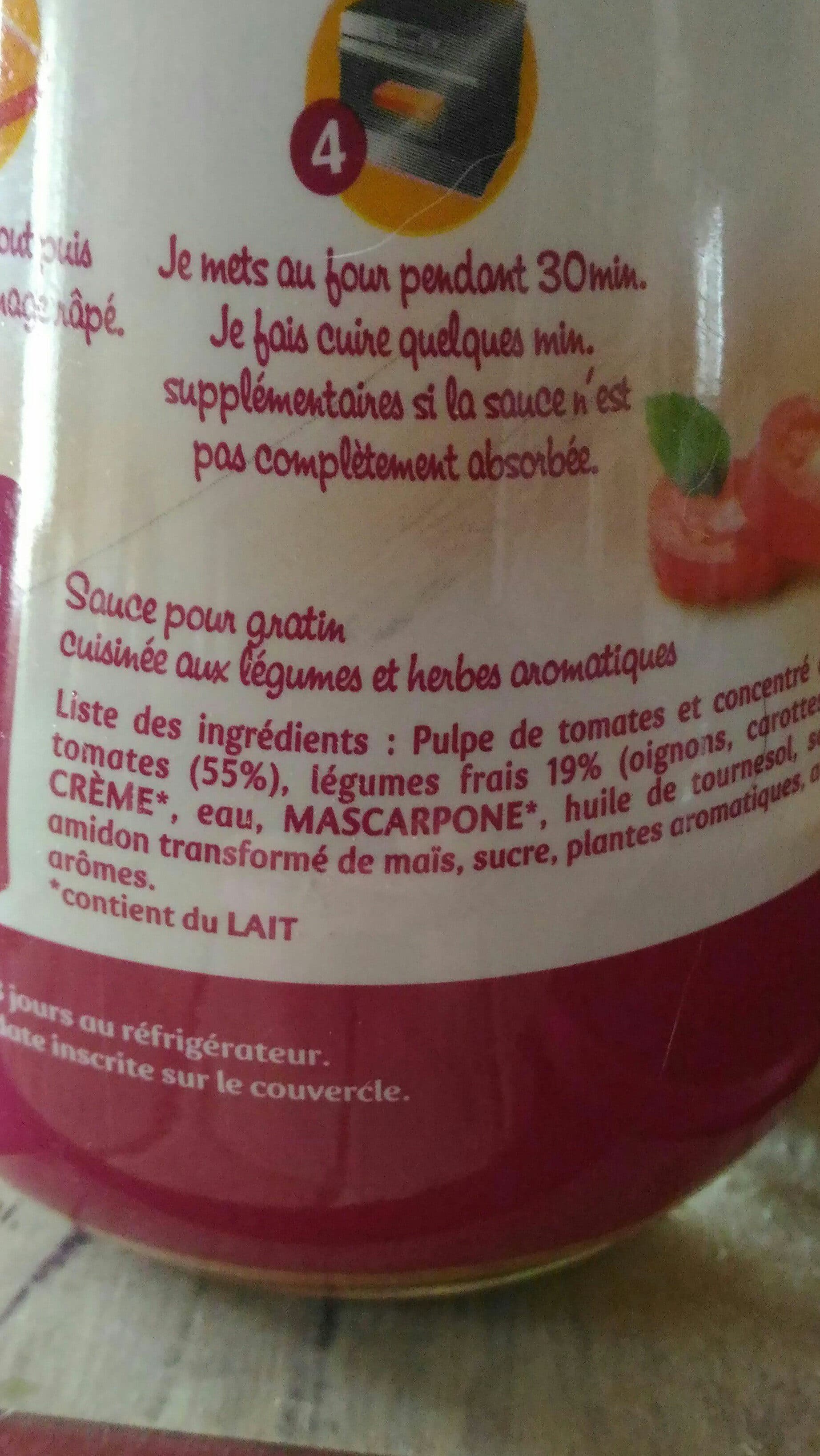 Panzani Ma sauce pour... Gratin provencal packshot