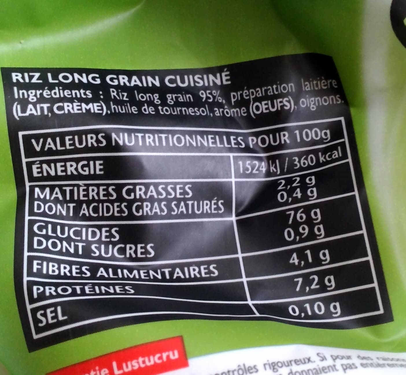 Lustucru Le Risotto à poêler Crémeux packshot