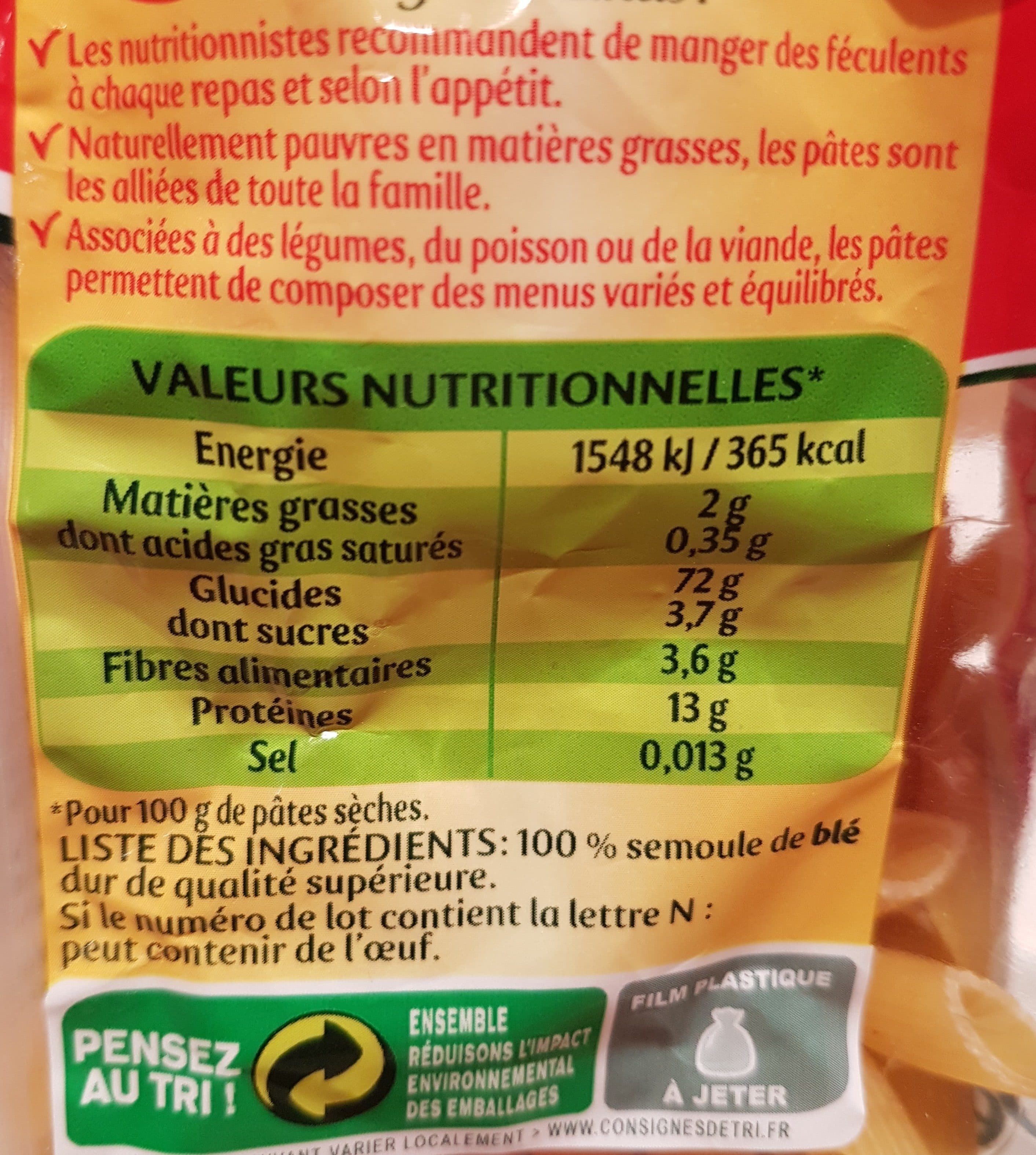 Panzani 500G Fant. penne Court Panzani packshot