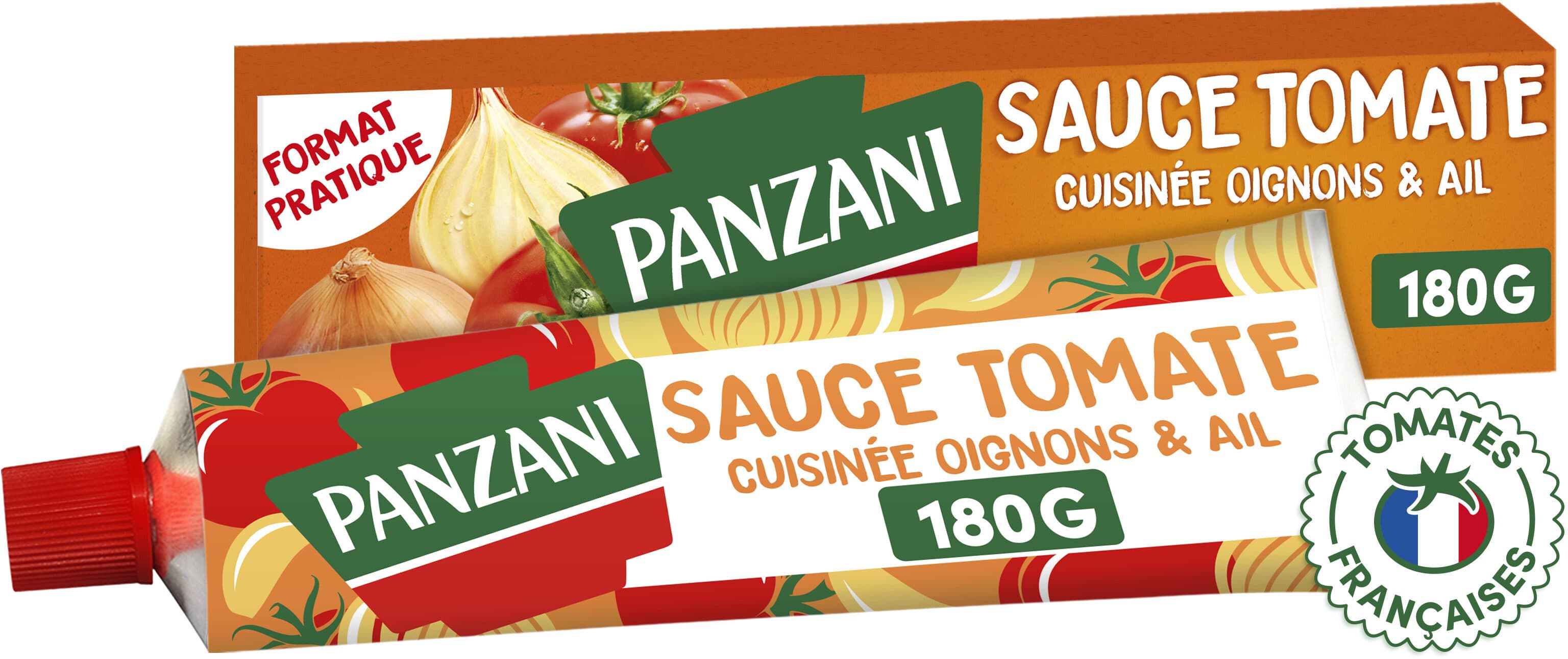 PANZANI Sauce tomate cuisinée oignons & ail packshot