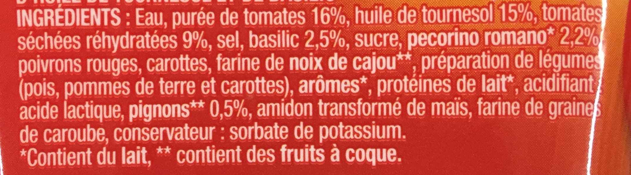 Panzani Sauce Pesto Rouge packshot