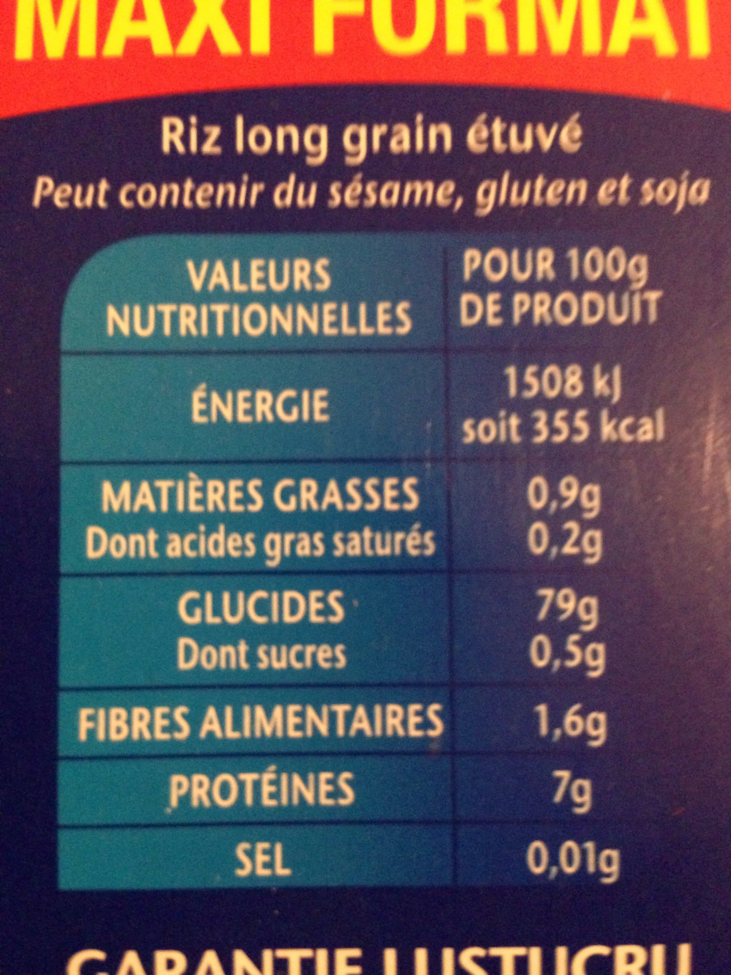 Lustucru Riz long grain incollable packshot