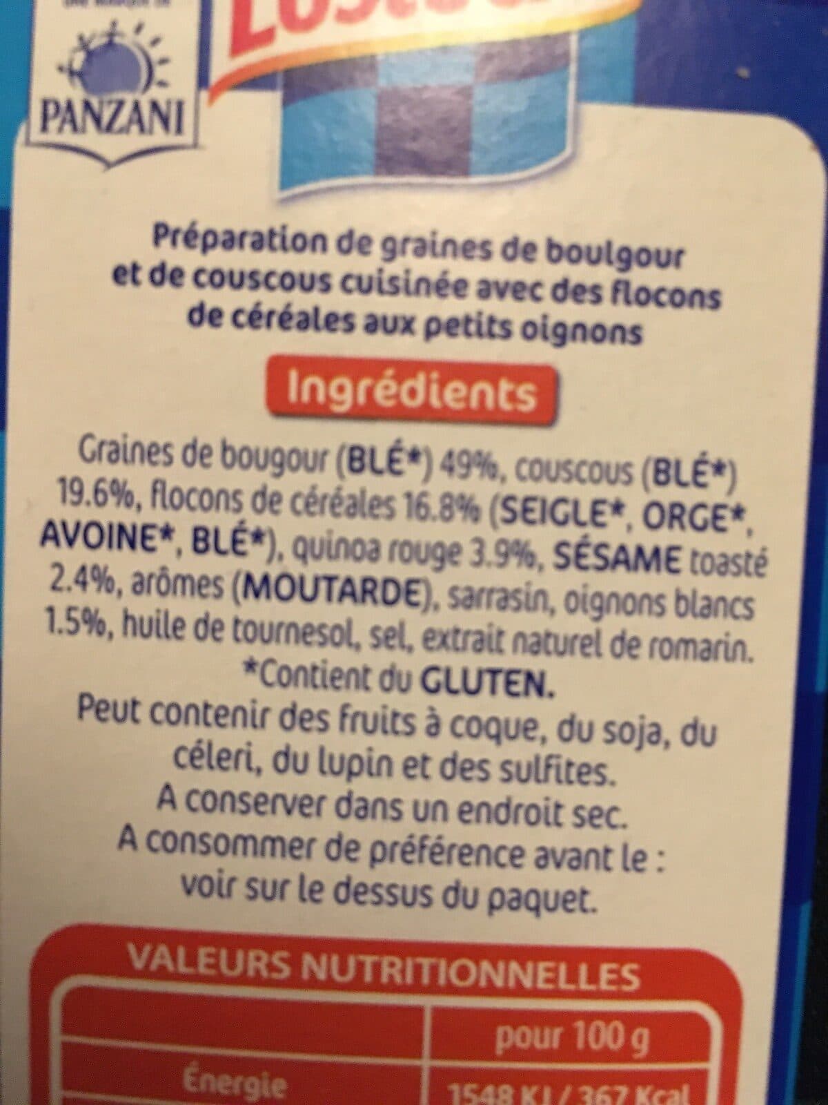 Lustucru Céréales Faciles - Aux petits oignons packshot