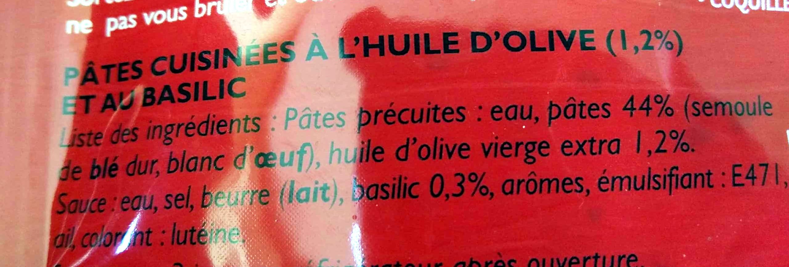 Panzani Coquillette Huile d'olive & Basilic packshot
