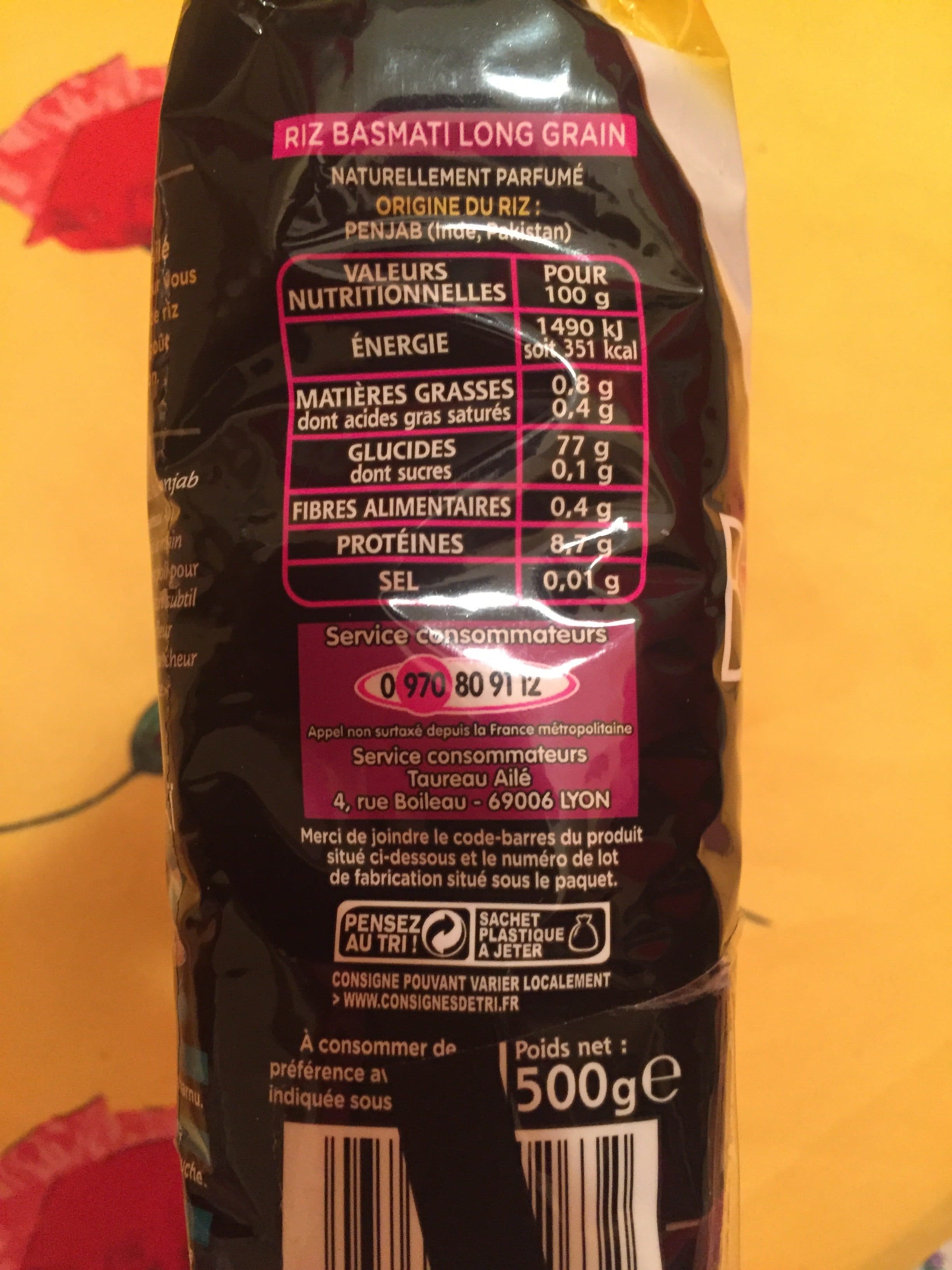 Taureau Ailé Riz Le Basmati du Penjab packshot
