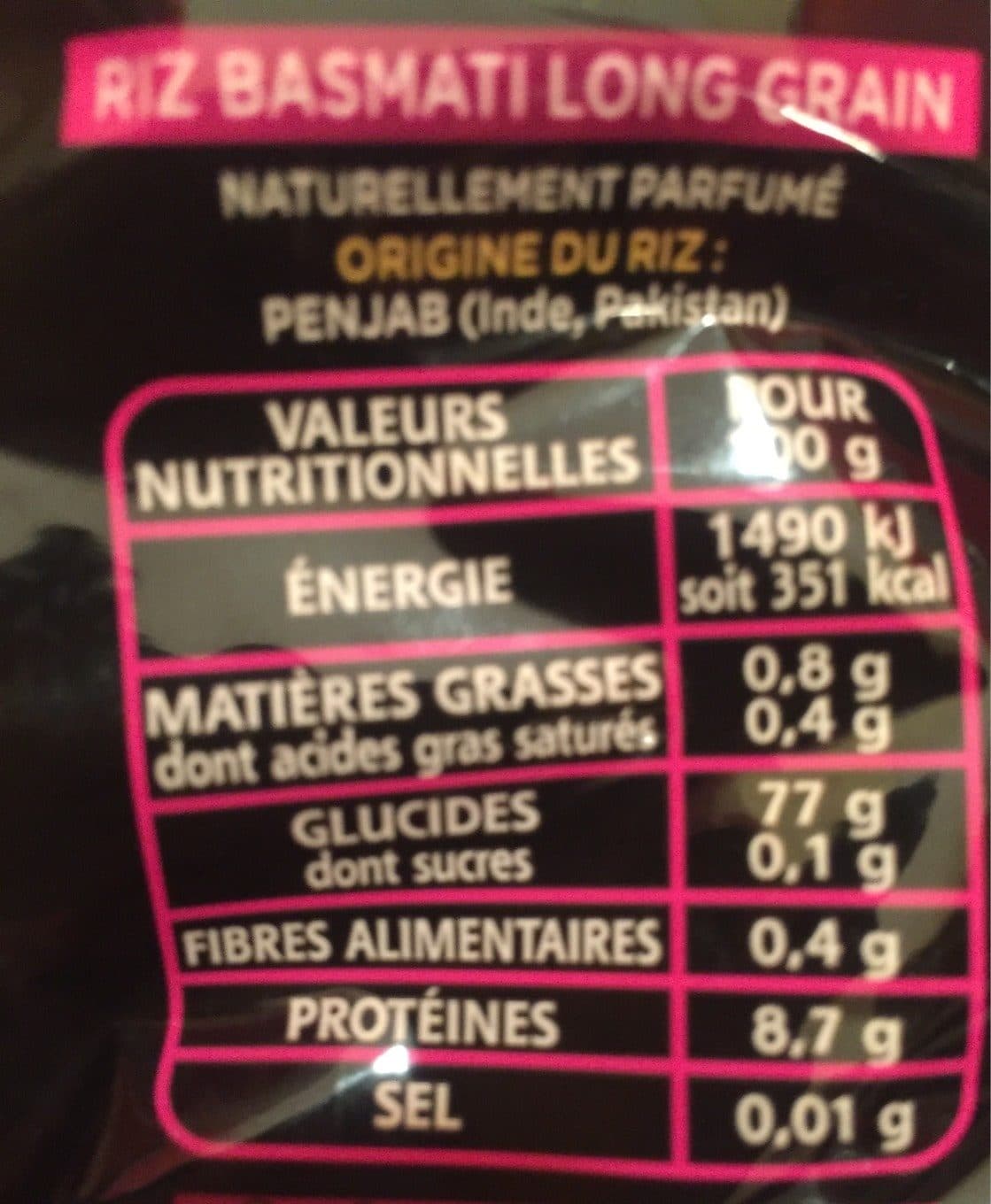 Taureau Ailé Riz Le Basmati du Penjab packshot