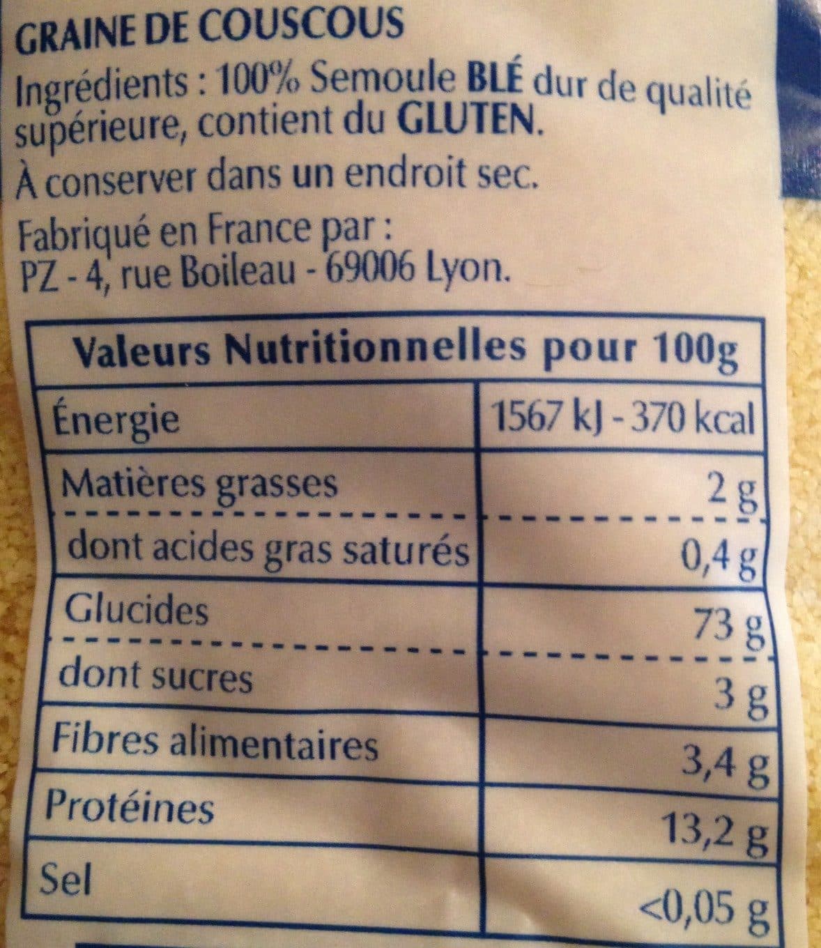 Le renard Le renard couscous fin kg packshot
