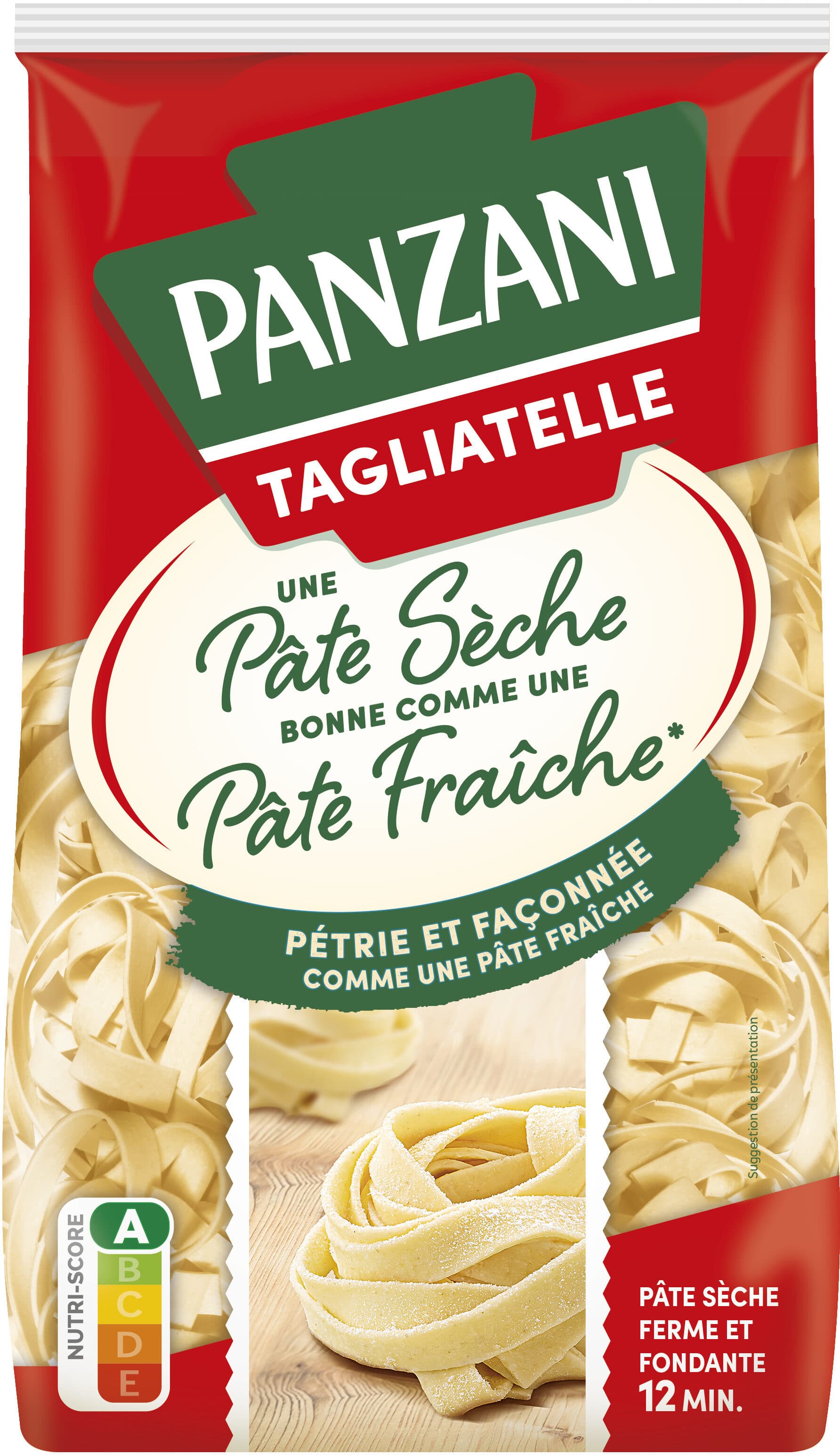 Ebro Foods Panzani tagliatelle qualité pâte fraîche 400g packshot