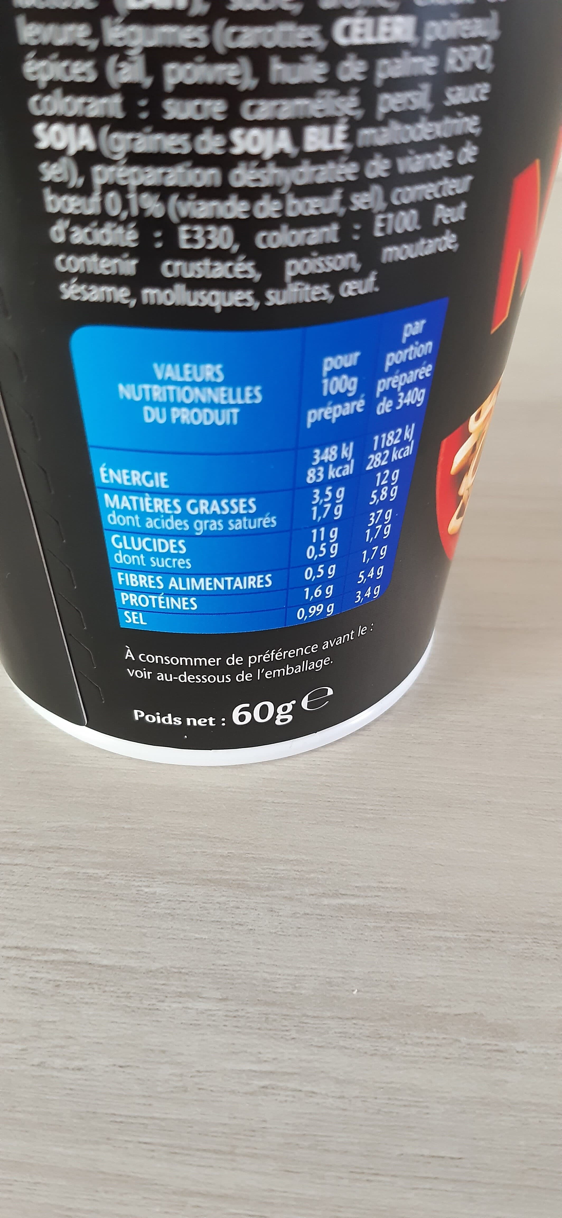 Lustucru Lustucru banzaï noodle saveur boeuf packshot