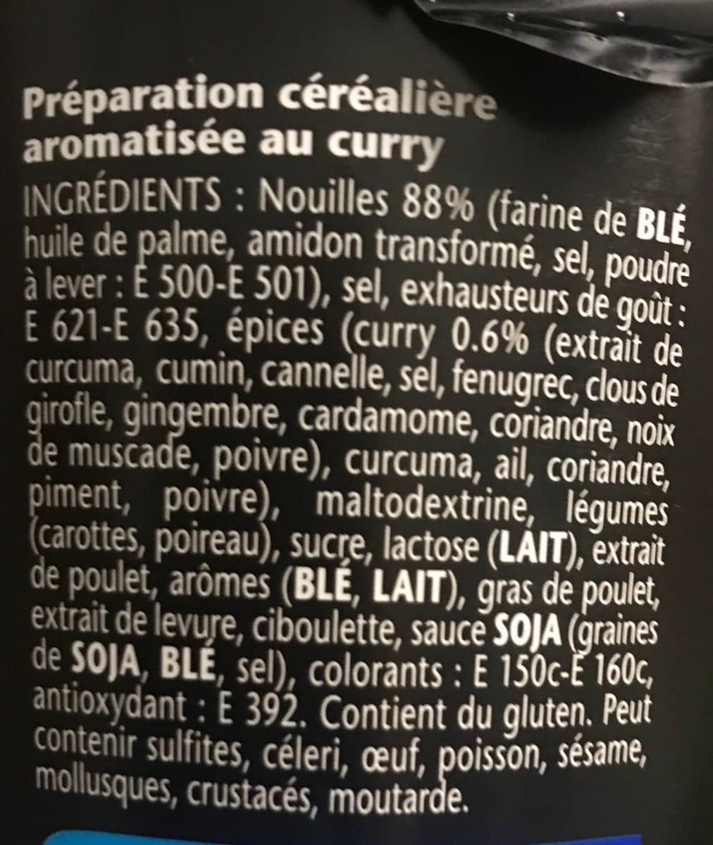 Lustucru Lustucru banzaï noodle saveur curry packshot