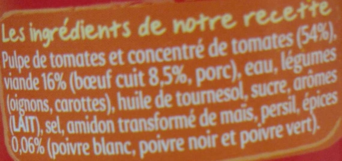Panzani Bolognaise aux 3 poivres packshot