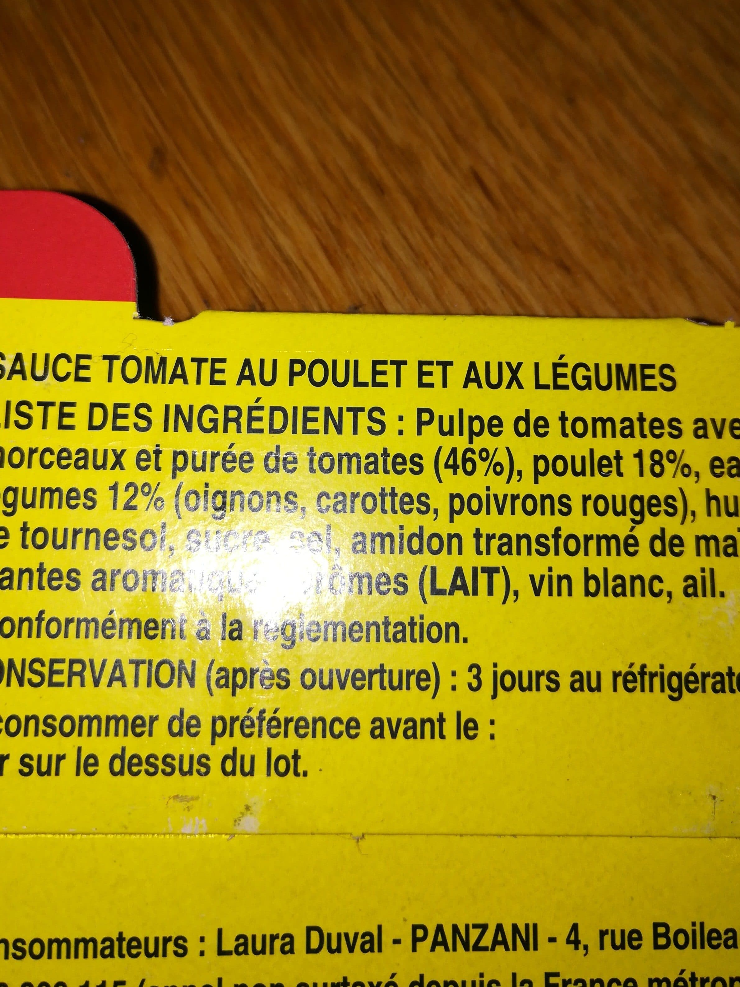 Panzani Bolognaise au poulet packshot