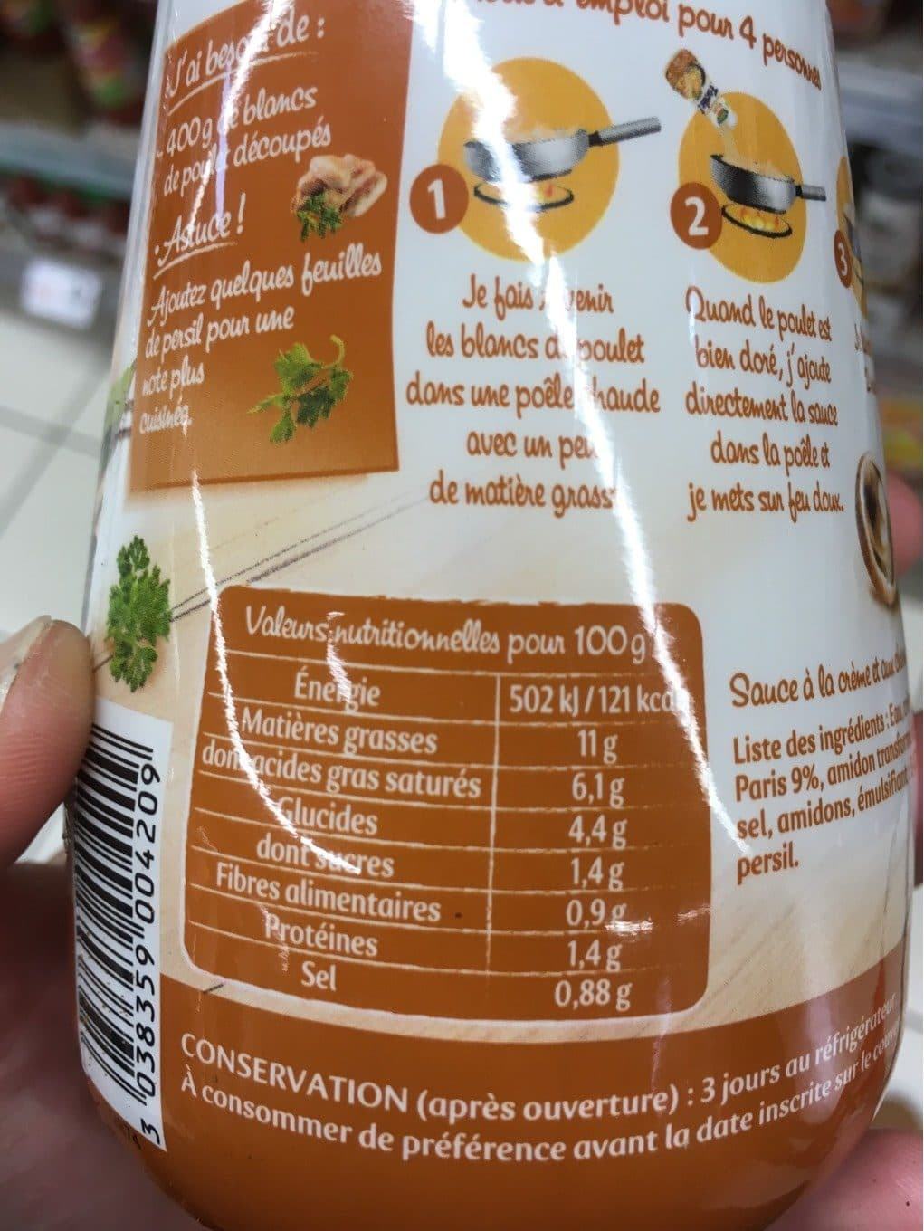 Panzani Sauce pour Poulet Crème Champignons Facile packshot