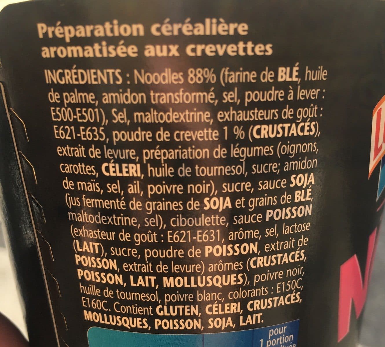 Lustucru Lustucru banzaï noodle saveur crevette 60g packshot