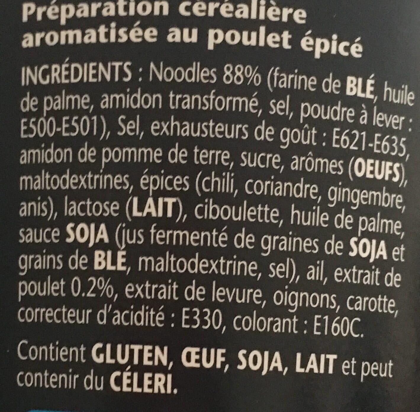 Lustucru Lustucru banzaï noodle saveur poulet épicé 60g packshot