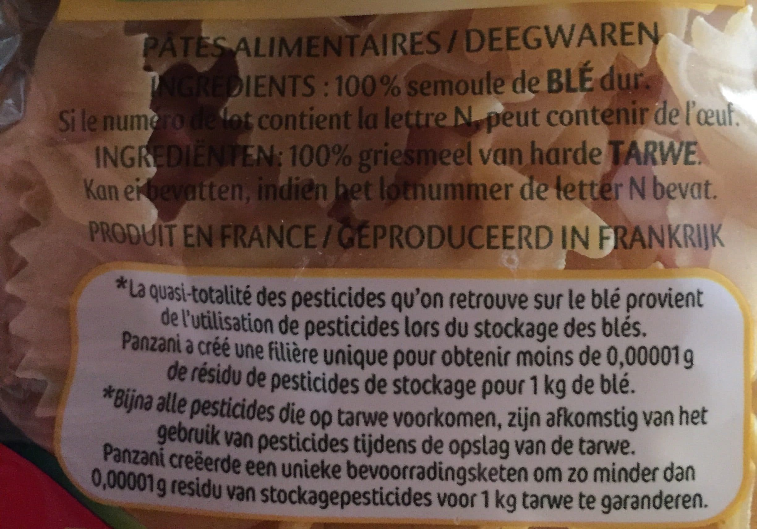 Panzani Pâtes packshot