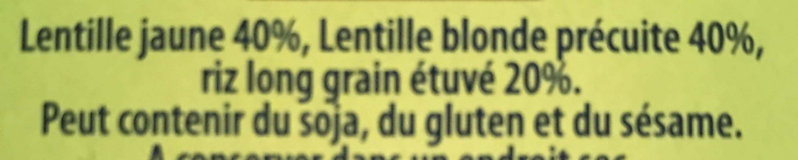 Lustucru Lentilles Faciles Vertes et Jaunes packshot