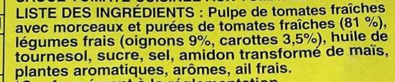 Panzani Tomates Cuisinées aux Tomates Fraîches packshot