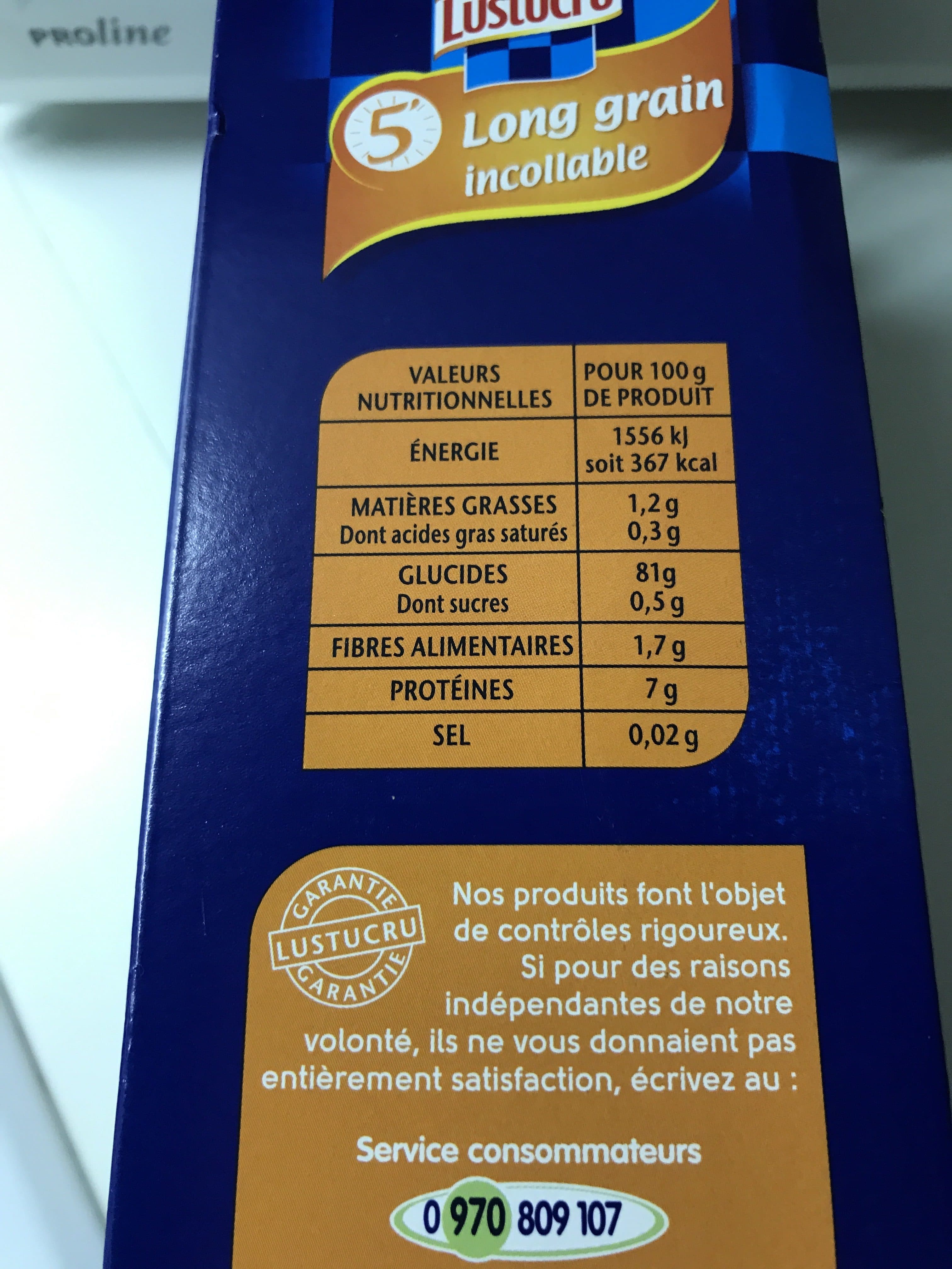 Lustucru Lustucru riz 5 min sachets 750g (5x150g) packshot
