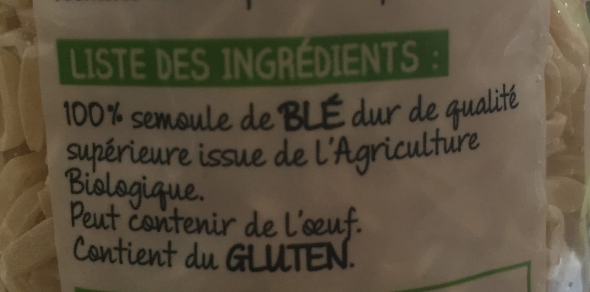 Panzani Pâtes Alphabet Bio packshot
