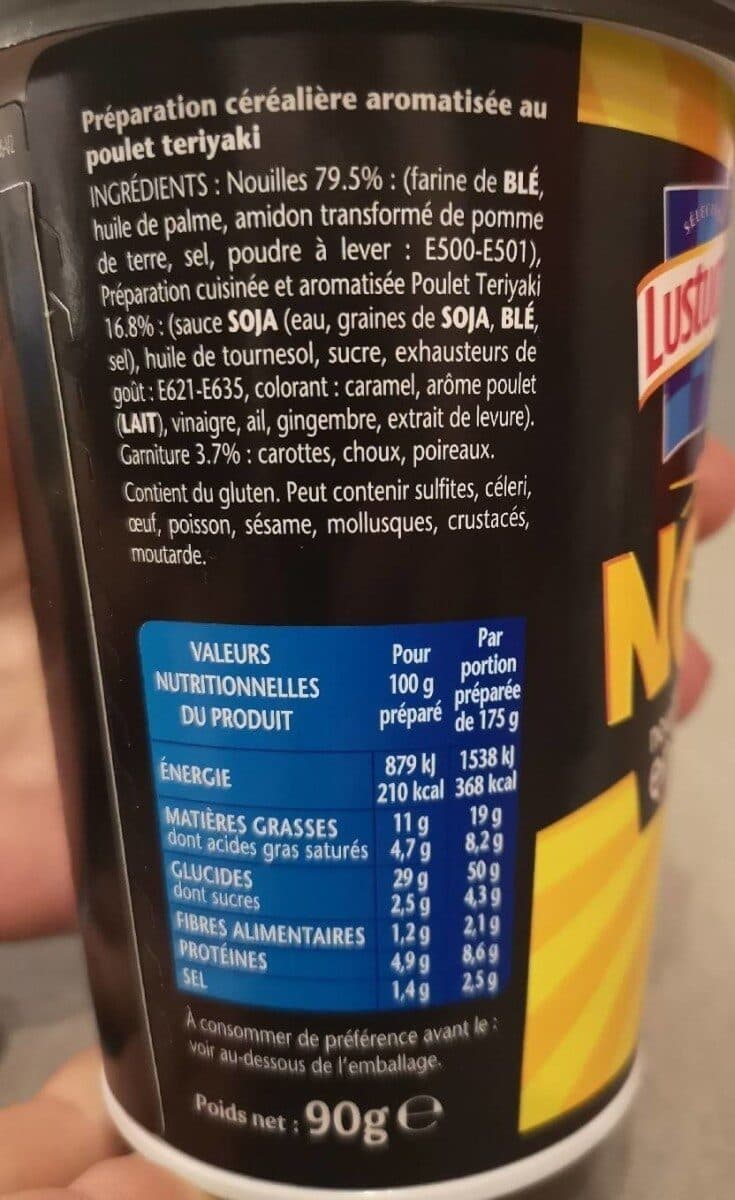 Lustucru Lustucru banzaï noodle nouilles sautées en sauce poulet teriyaki 90g packshot