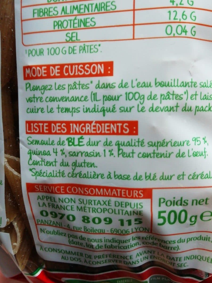 Panzani Blé et céréales packshot