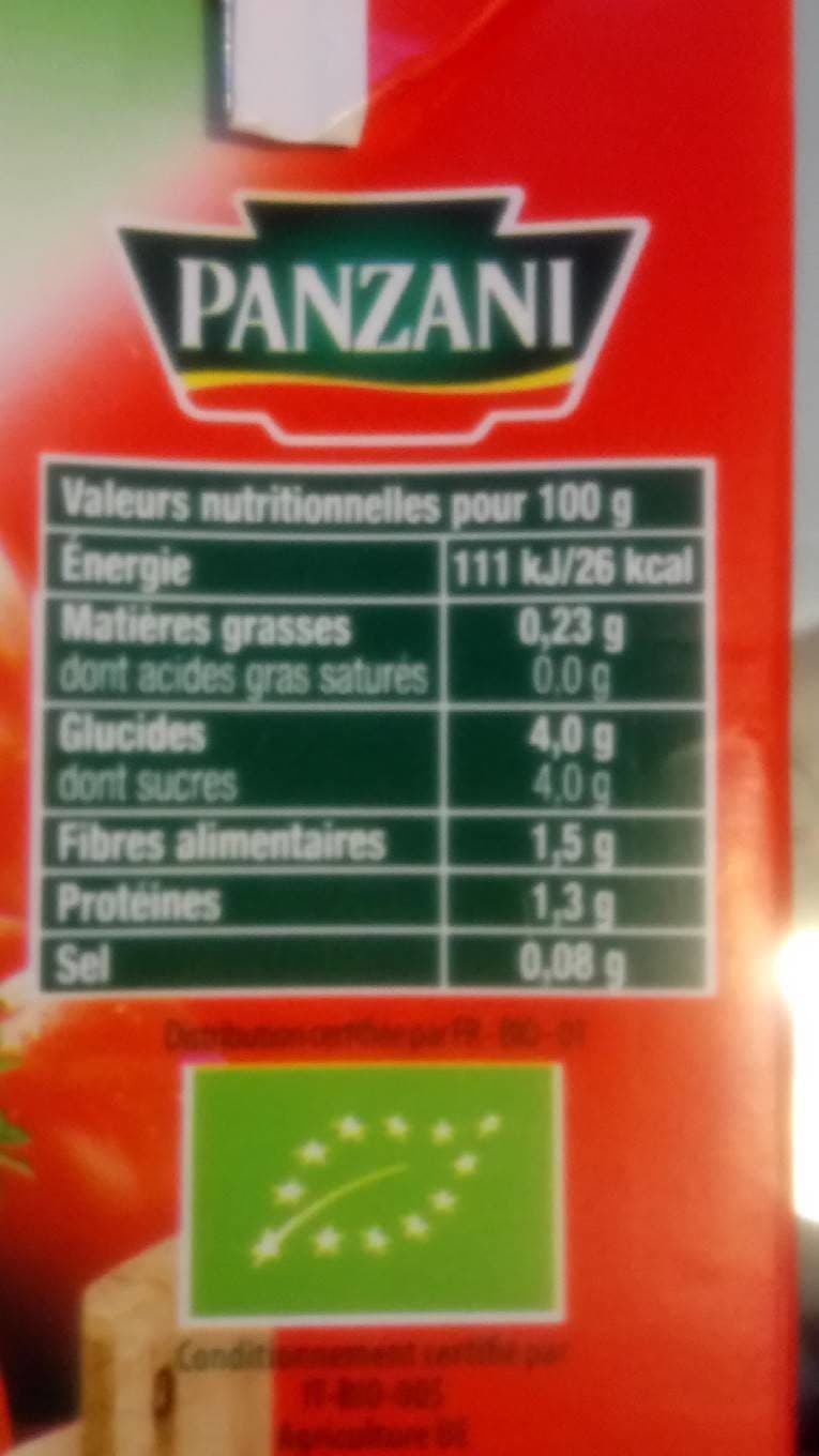 Panzani Tomacoulis Herbes de Provence Bio packshot