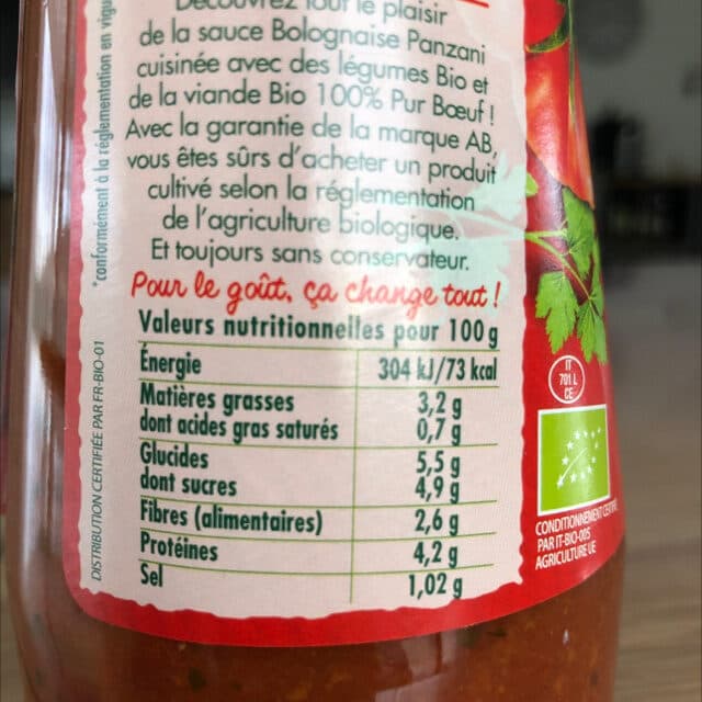 Panzani Panzani - spf - sauce bolognaise bio 390g packshot