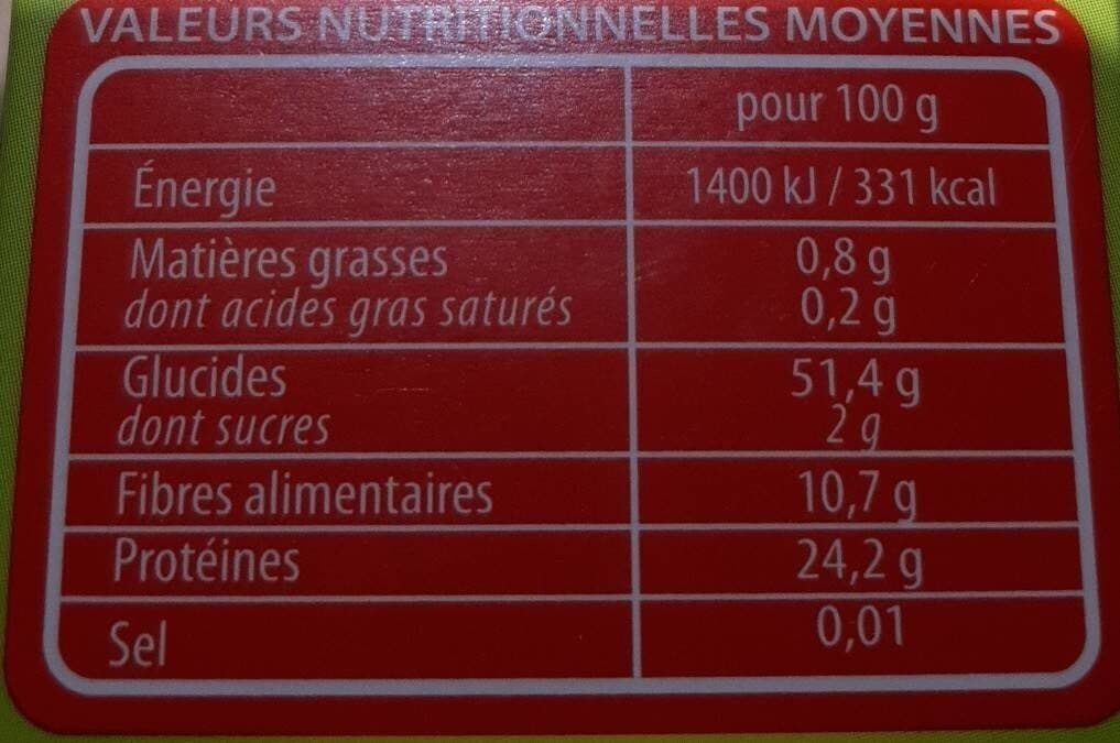 Lustucru Lentilles corail packshot
