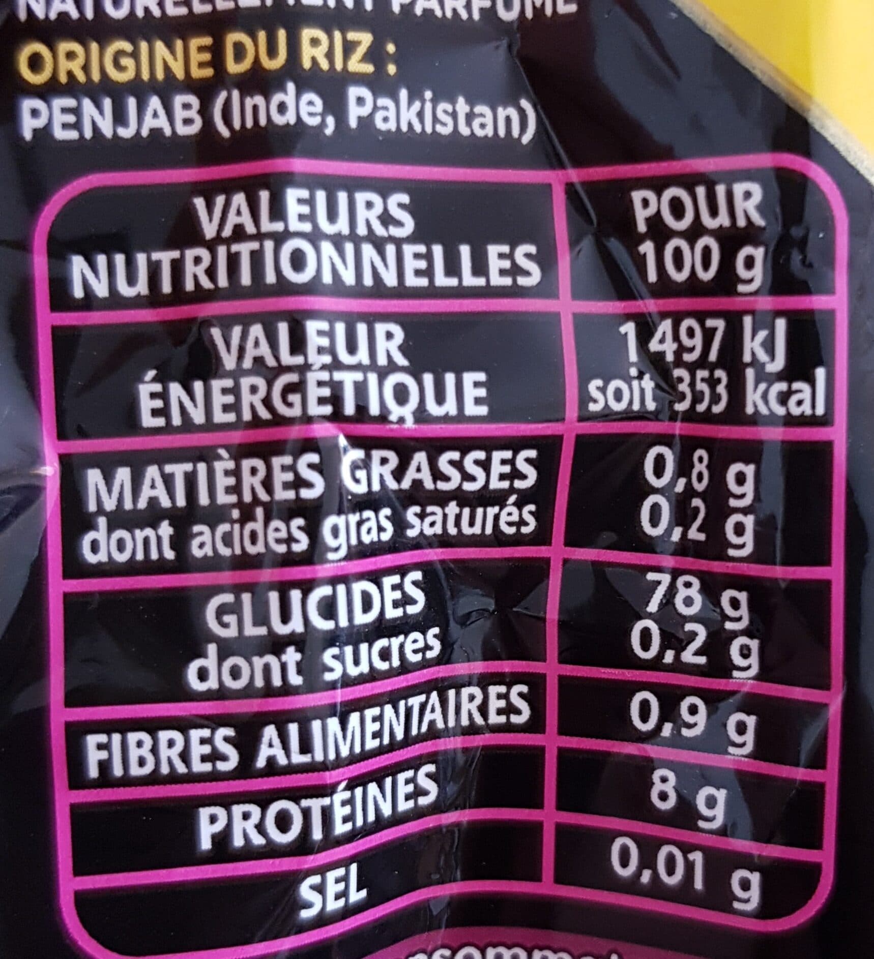 Taureau Ailé Le basmati du penjab packshot