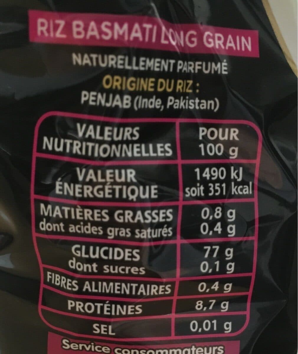 Taureau ailé Riz basmati packshot