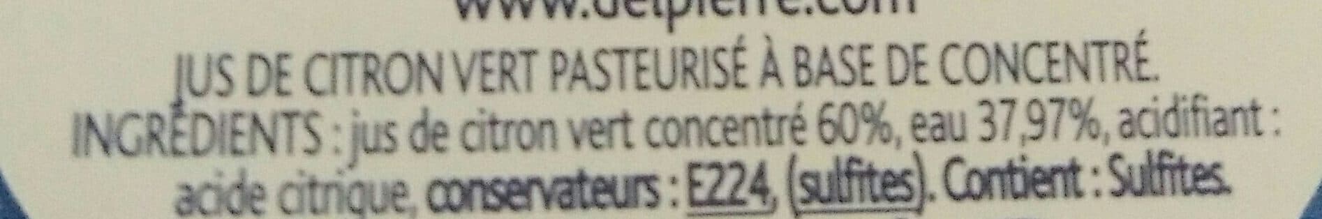 Delpierre Jus De Citron Vert packshot