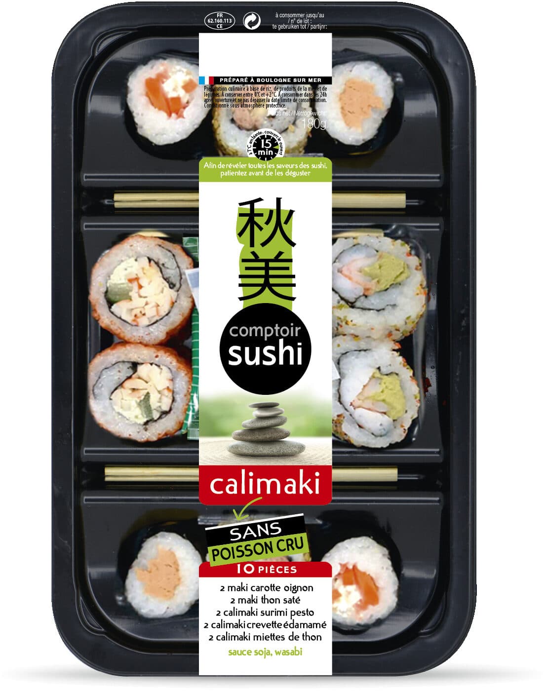 Comptoir Sushi Calimaki sans poisson cru packshot