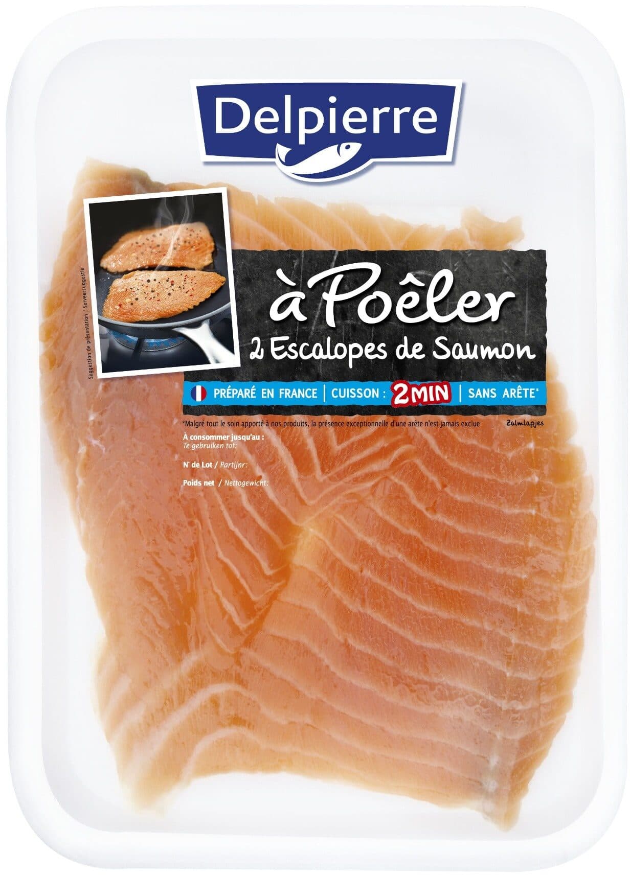 Delpierre Escalopes de saumon sans arete à poeler packshot