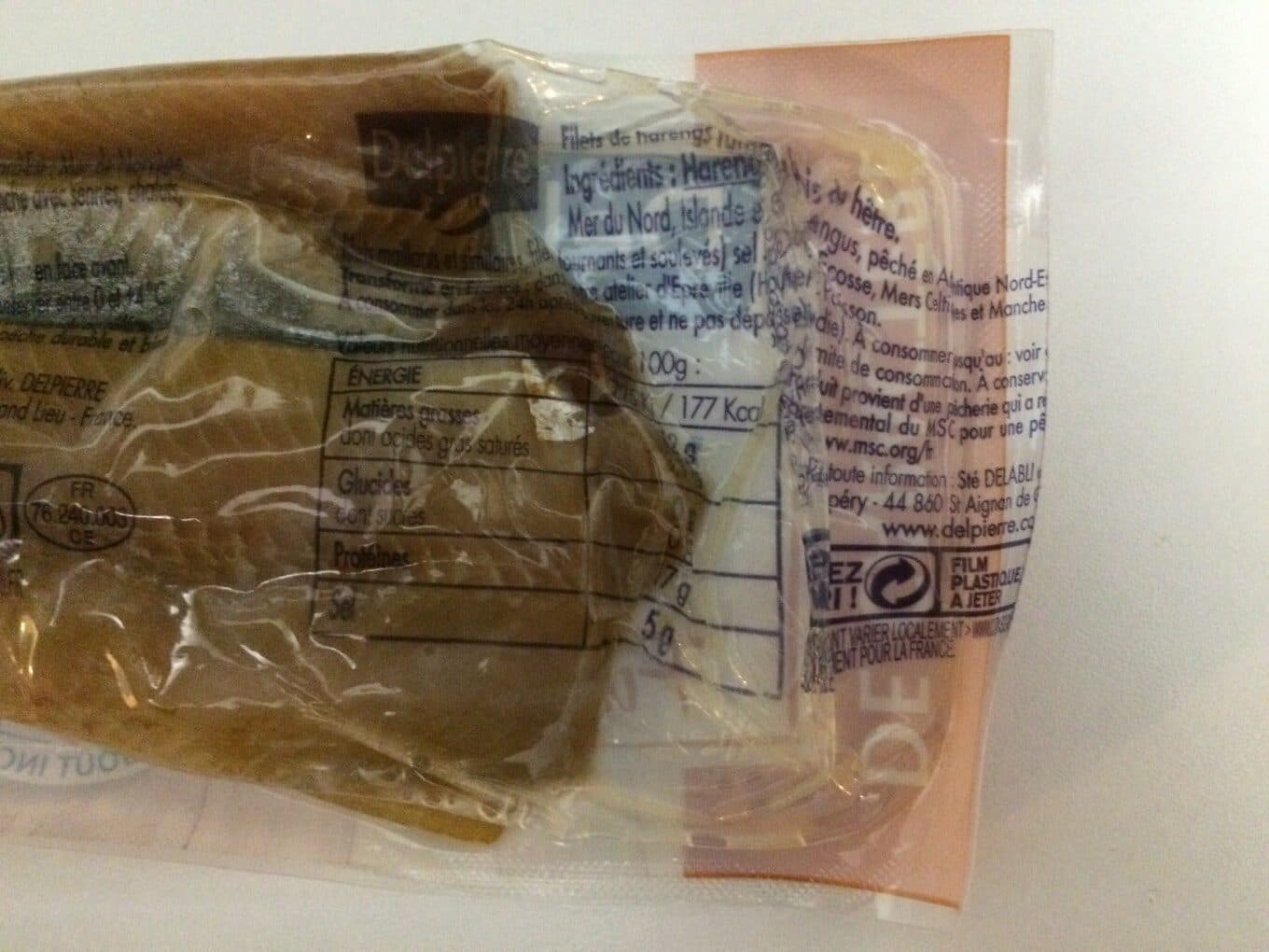 Delpierre Filets de harengs fumes au packshot
