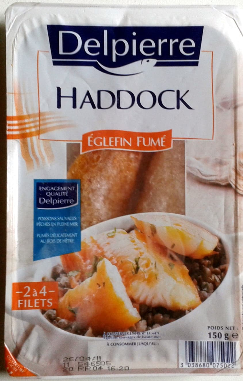 Delpierre Haddock Eglefin fumé packshot