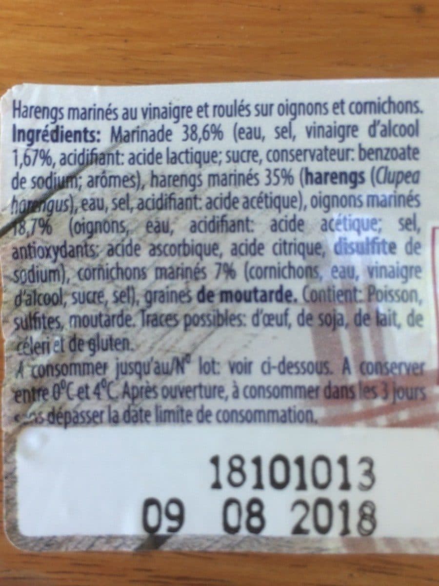 Delpierre Rollmops au vinaigre Delpierre packshot