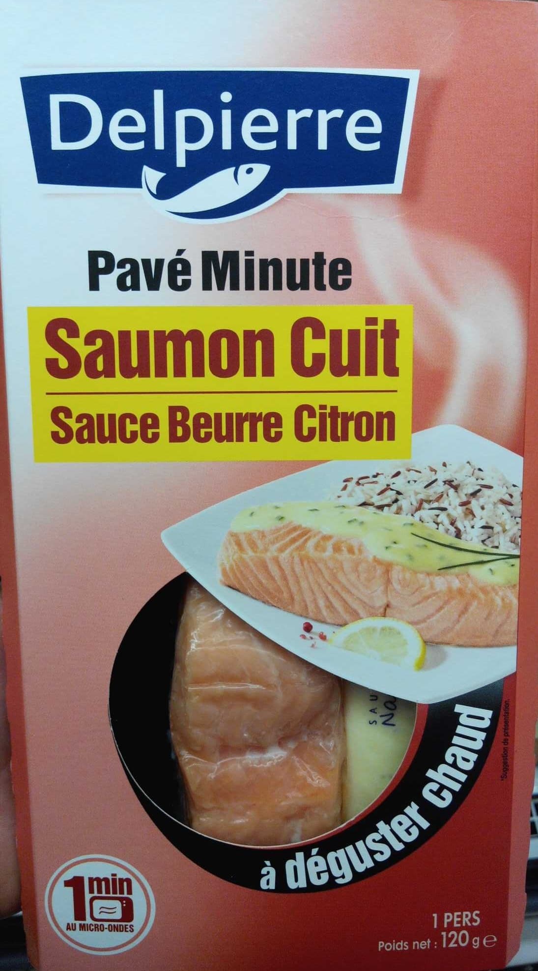 Delpierre Pavé Minute : Saumon Cuit sauce Beurre Citron packshot