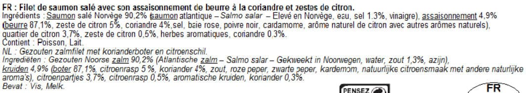 Delpierre Filet de Saumon coriandre packshot