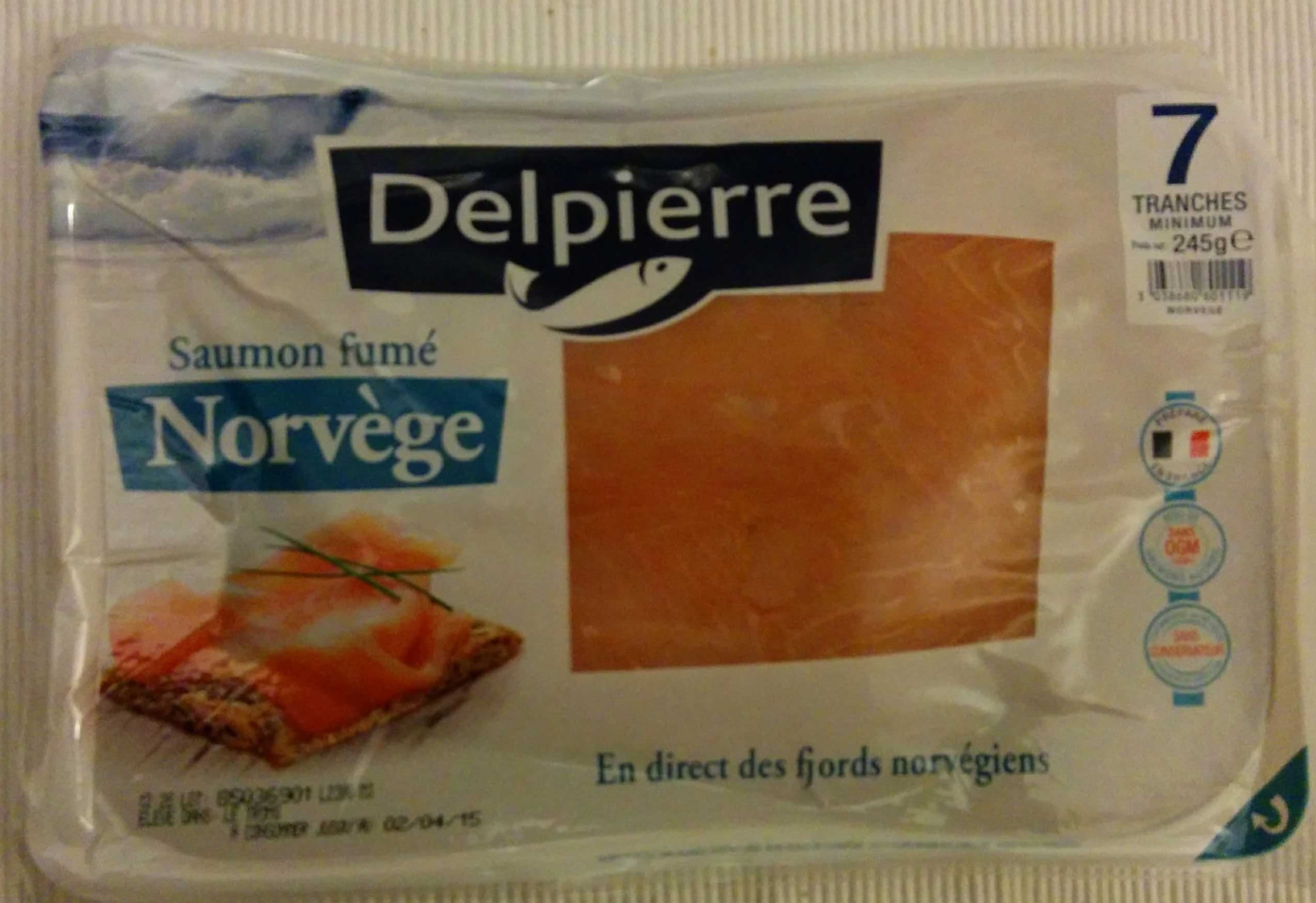 Delpierre Saumon fumé Norvège packshot