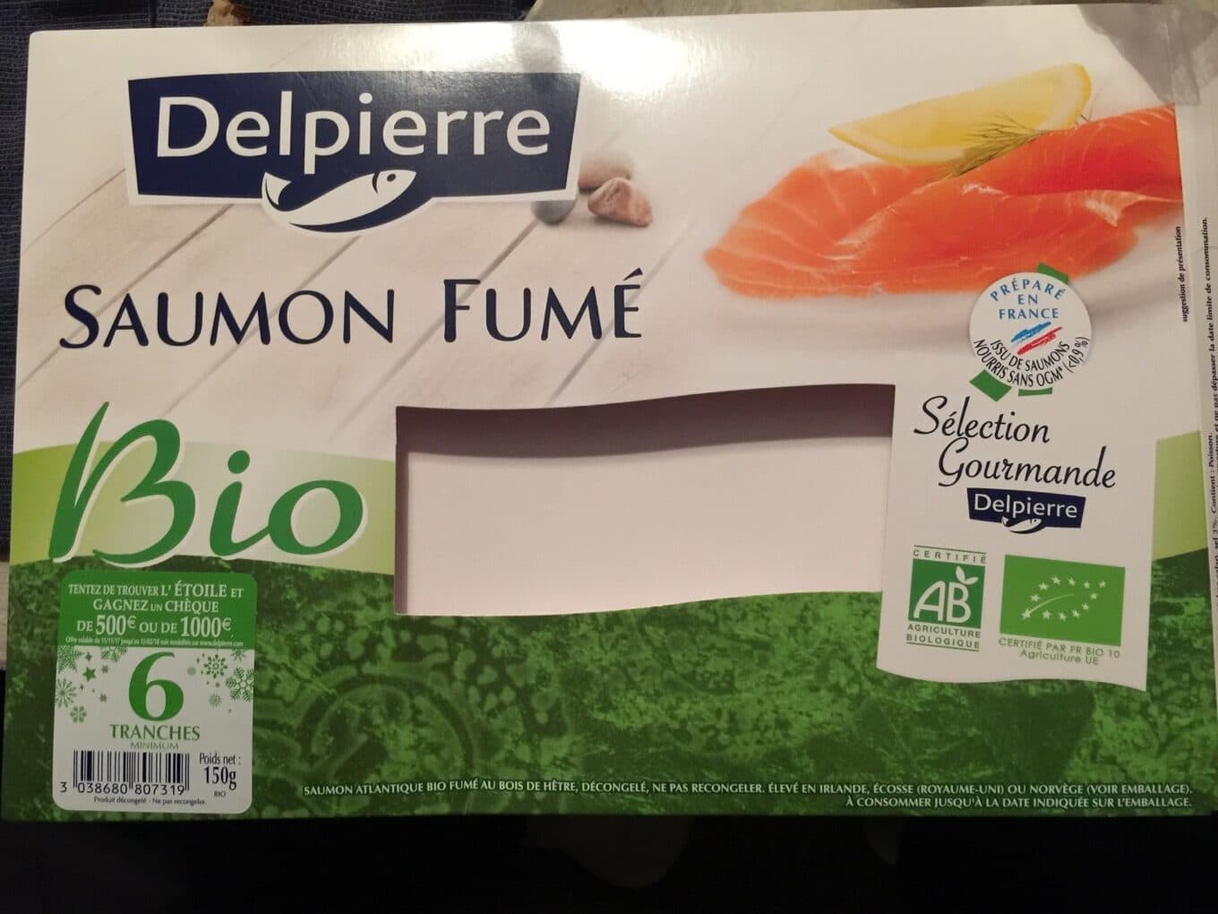 Delpierre Saumon fumé packshot