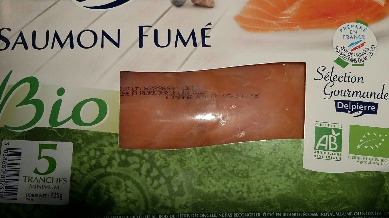 Delpierre Saumon fumé bio packshot